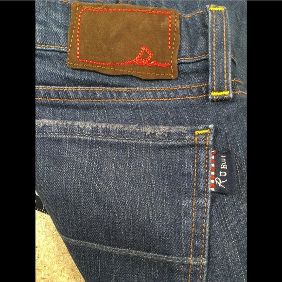 RU Blue Straight Dark Wash Jeans Women's 30 #1417 - Picture 6 of 8